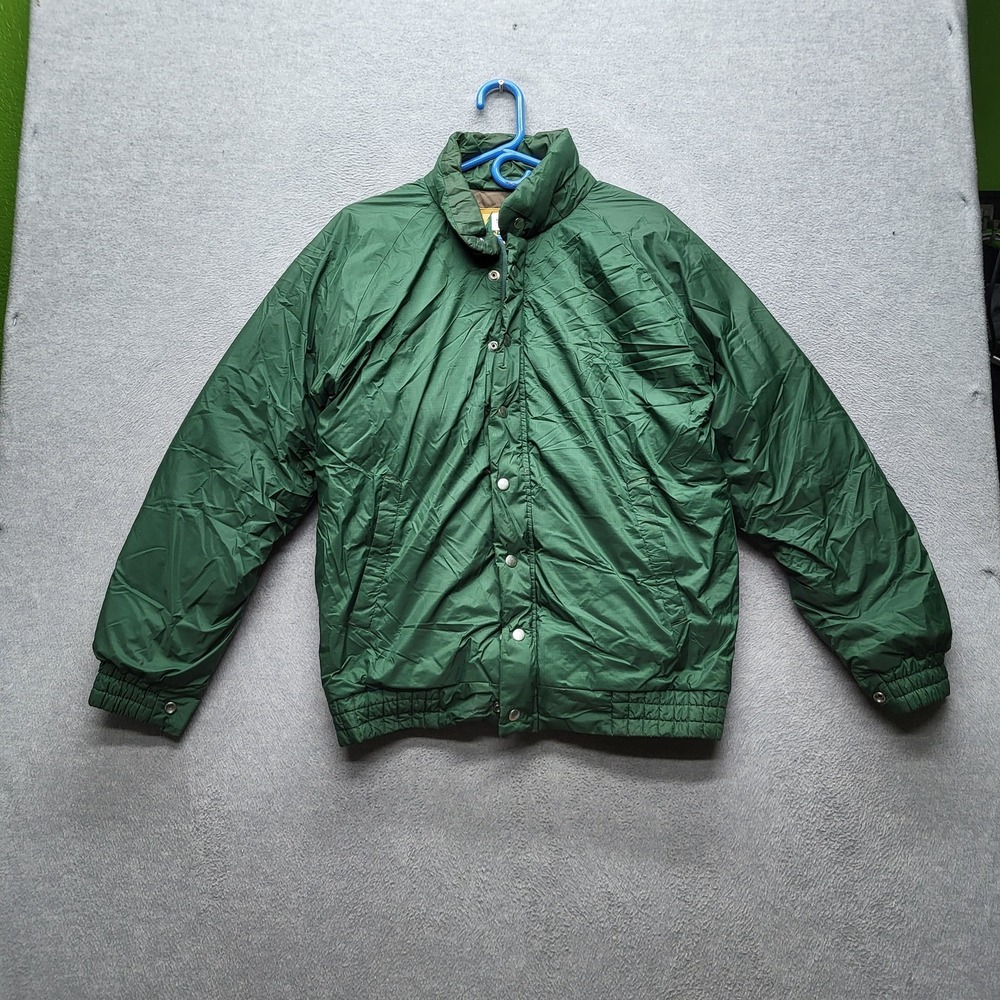 VINTAGE REI Co-Op Men Jacket M Green Down Ripstop Insulated Goretex 80s READ